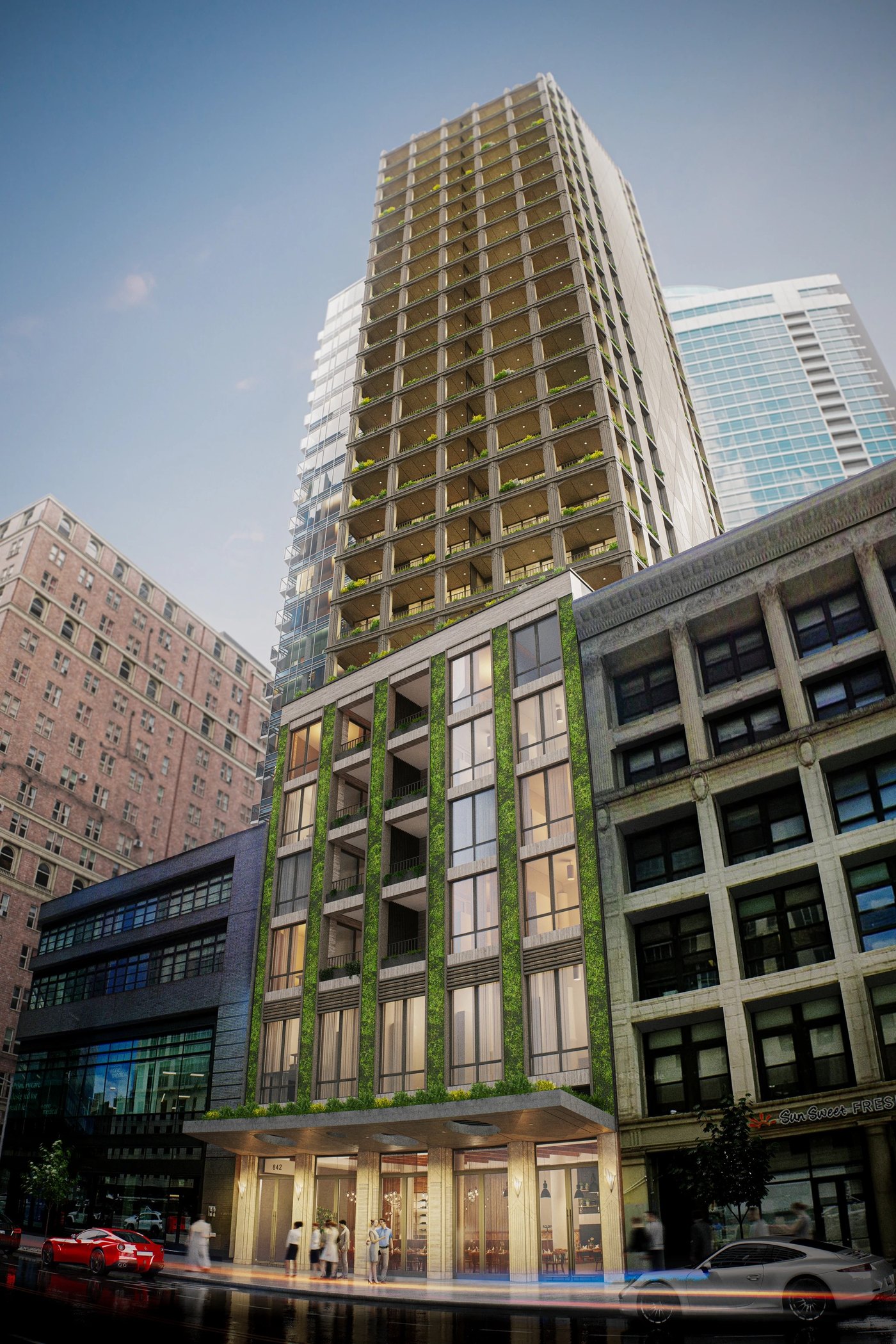 The Loggias NoMad rendering — street view